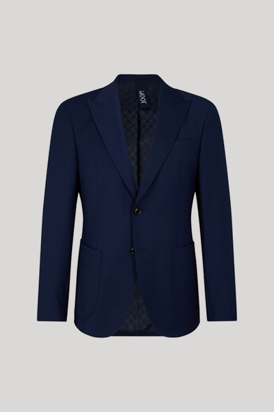 Hakeem Wool Blend Modular Jacket in Dark Blue