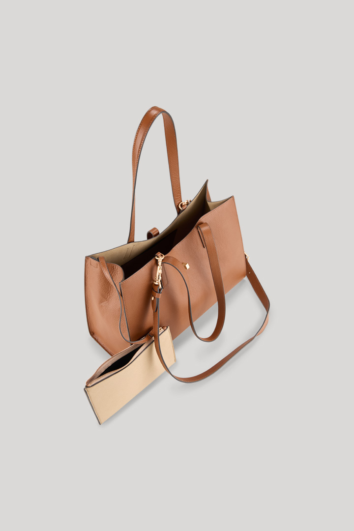 Palazzo Summer Shopper in Cognac