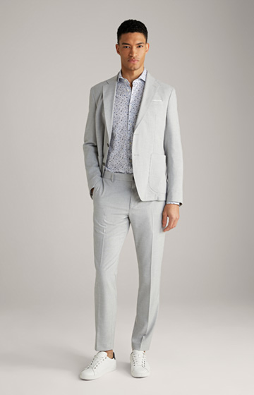 Hoverst-Hank Modular Suit in Textured Grey