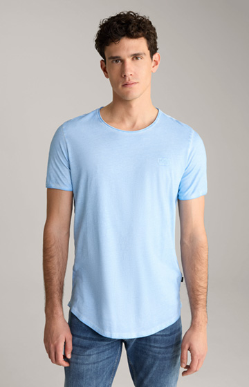 T-shirt Clark w kolorze jasnoniebieskim