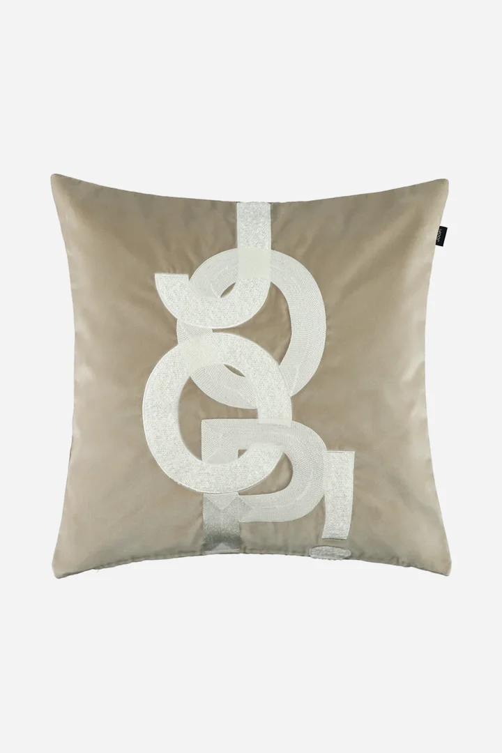 Leads to product detail page "Joop! Fabrics studio cushion with fleece filling in natural, 50 x 50 cm"