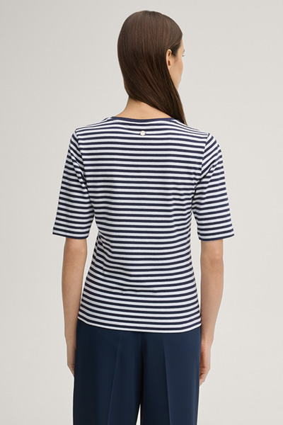 T-Shirt Tonica in Navy/Weiß gestreift
