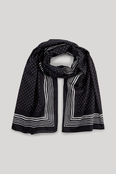 Leads to product detail page "Brismar beach patterned pareo in black"