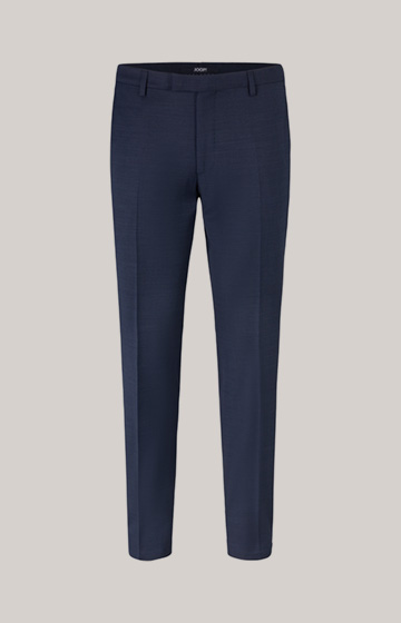 Brad Modular Suit Trousers in Dark Blue, patterned
