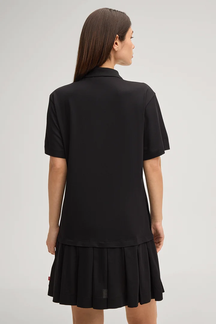 Tadena polo dress in black