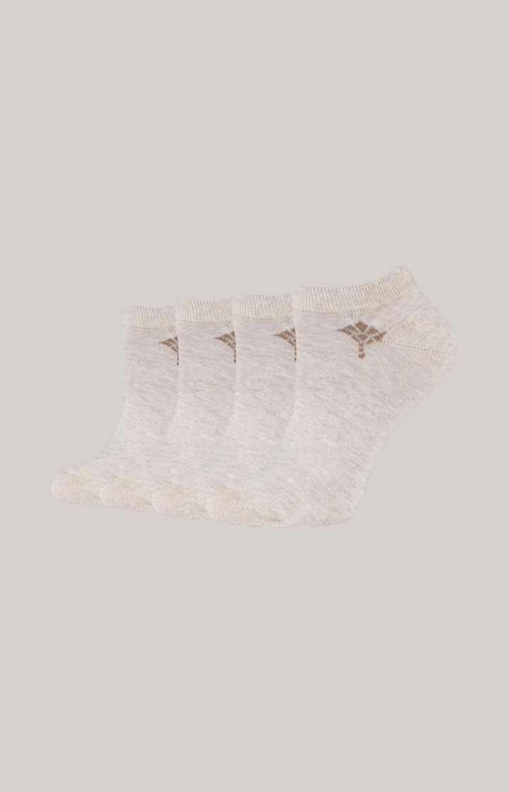 4-pack of Trainer Socks in Natural Marl