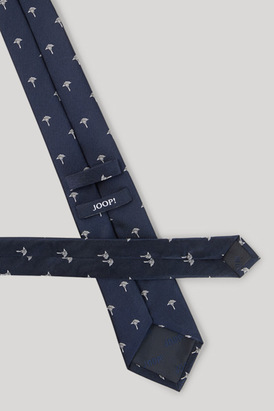 Krawatte in Navy gemustert