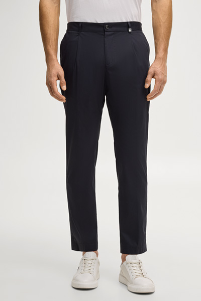 Lester modular suit trousers in dark blue