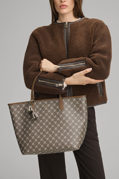 Cortina Lara Midi Shopper in Khaki