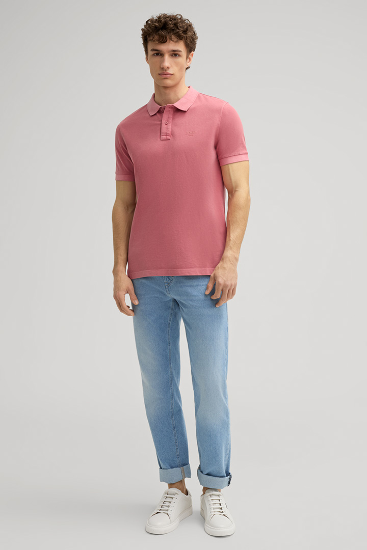 Ambrosian Polo Shirt in Light Red