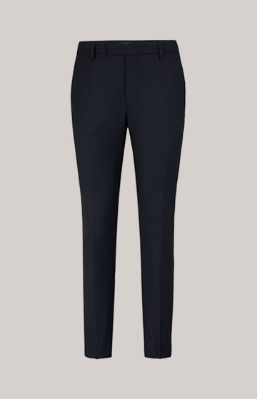 Gun Modular Virgin Wool Suit Trousers in Navy