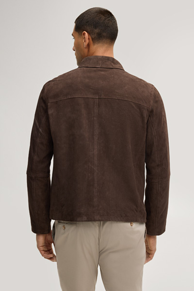 Baks leather jacket in dark brown