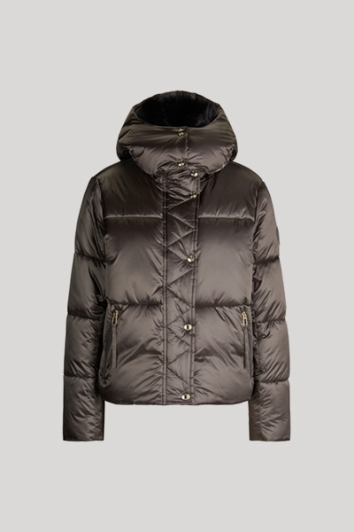 Ozma Quilted Jacket in Dark Grey