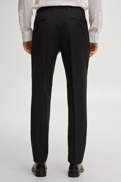 Leads to product detail page "Brad Modular Suit Trousers in Black"