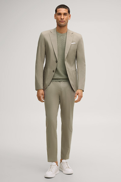 Lester modular suit trousers in light green