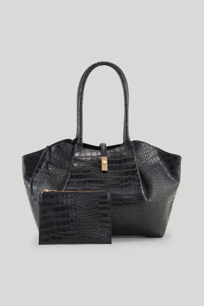 Führt zu Produktdetailseite „Handtasche Coccodrillo Sheryl in Schwarz"