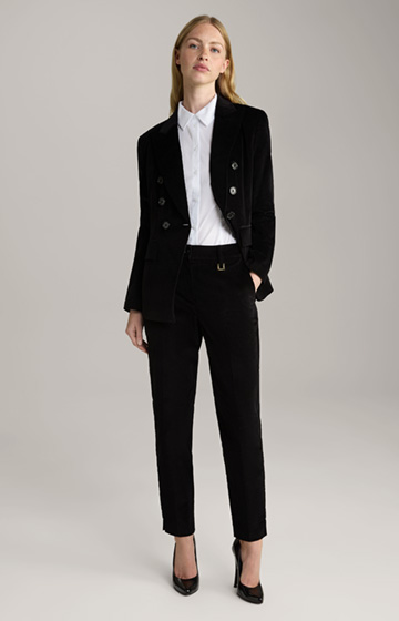 Shop the Look: Velvet pantsuit in black