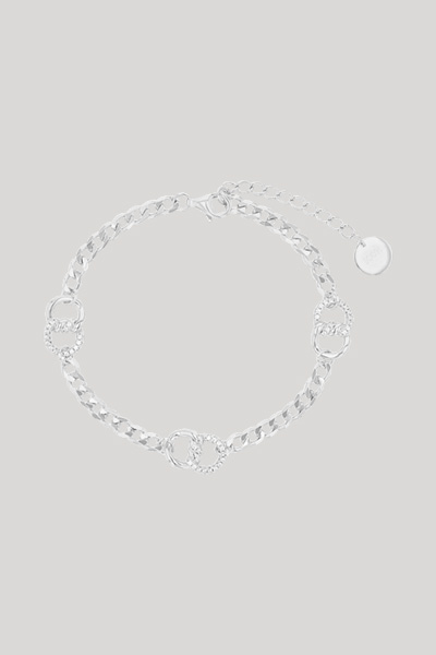 Leads to product detail page "Silver bracelet with zirconia pendant"
