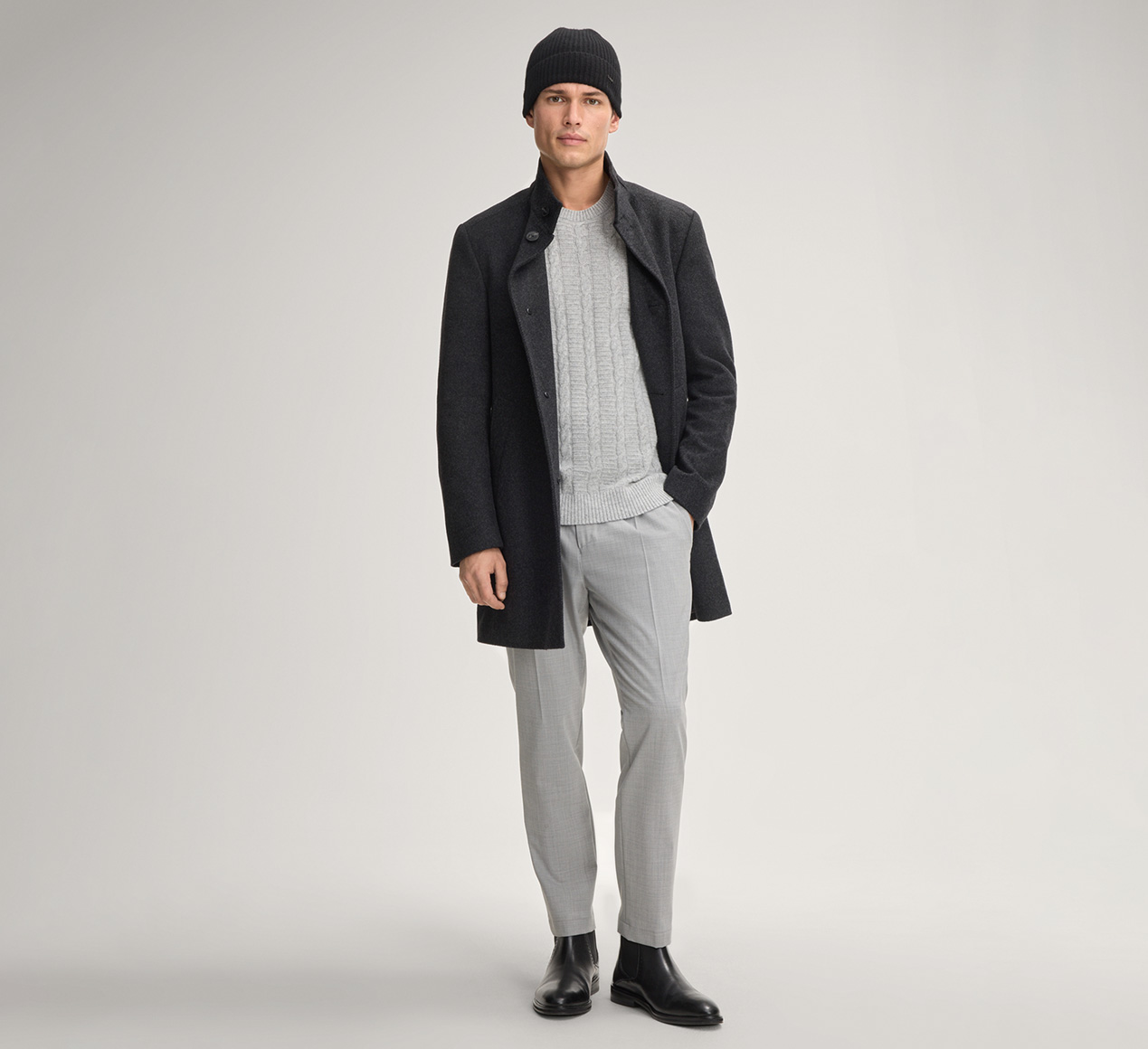 JOOP! presents the product Maron Coat in Dark Grey from the category Coats