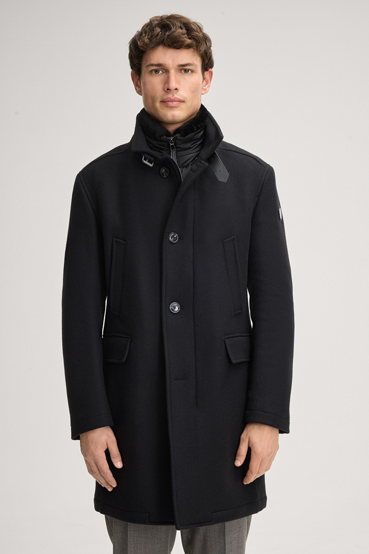 Mikos Short Coat in Black