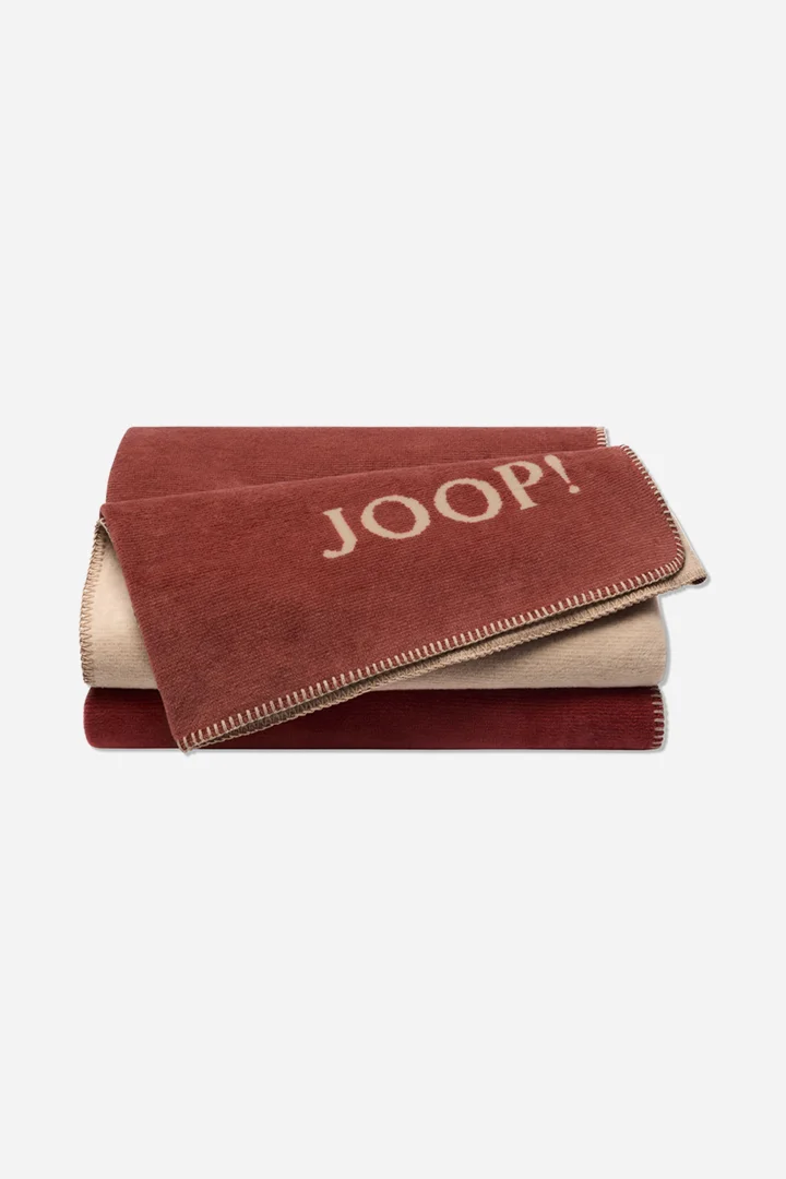 Führt zu Produktdetailseite „JOOP! MELANGE-DOUBLEFACE Wohndecke 150x200 cm, braun-natur"
