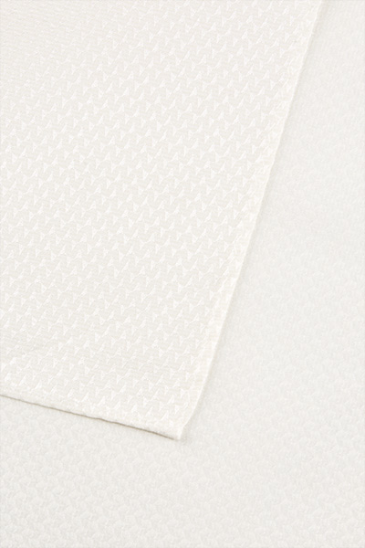 Pocket square in Ecru