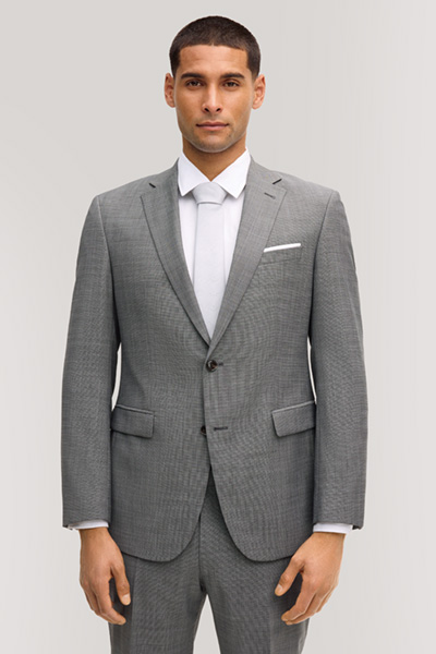 Baukasten-Sakko Finch in Grau strukturiert