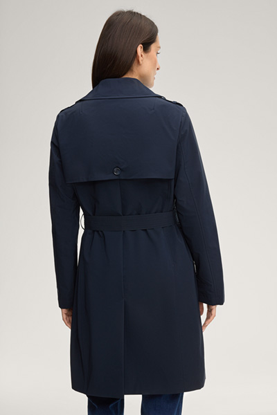 Cindy Trench Coat in Navy