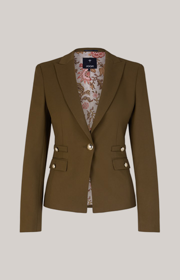 Cropped Blazer in Olive