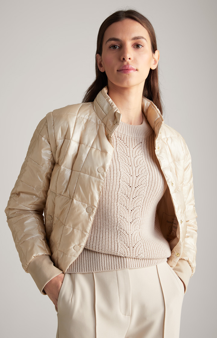 Quilted Jacket in Champagne