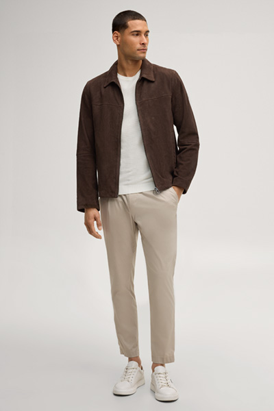 Baks leather jacket in dark brown