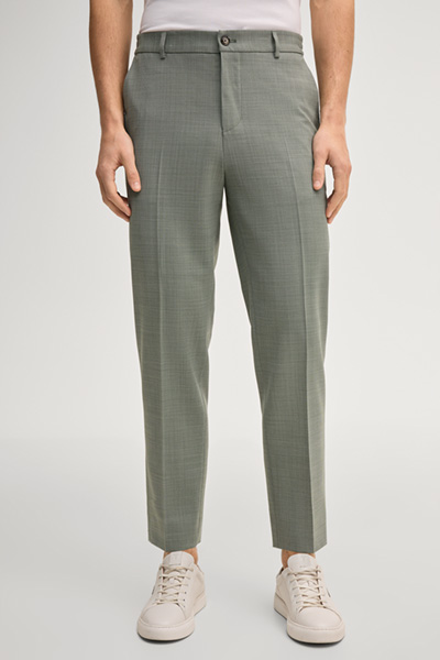 Modular suit trousers River in marl green