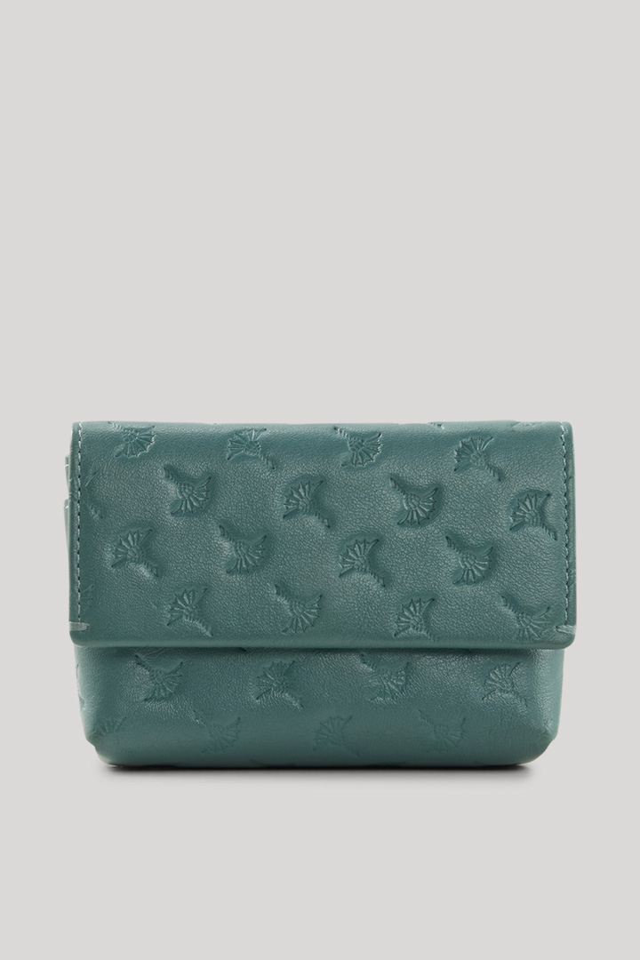 Leads to product detail page "Leggero Stampa Lenta Key Pouch in Petrol"