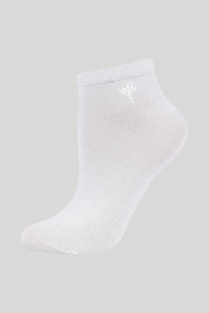 Leads to product detail page "2-pack of for your daily glam sneaker socks in white"