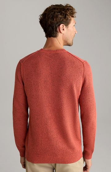 Sweter Bohdan w kolorze pomarańczowym z efektem melanżu