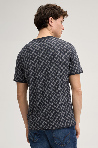 Cornflower T-Shirt Victormanuel in Navy