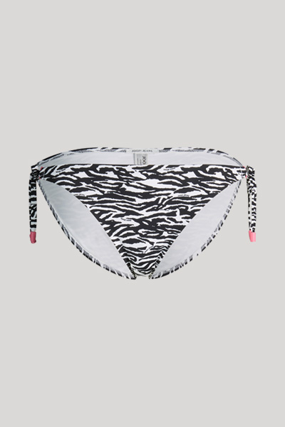 Bikinihose in Schwarz/Weiß Tiger