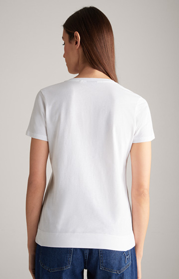 Baumwoll-T-Shirt in Weiß