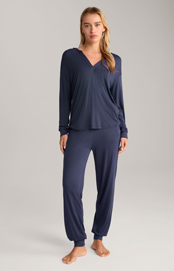 Loungewear Longsleeve in Dunkelblau