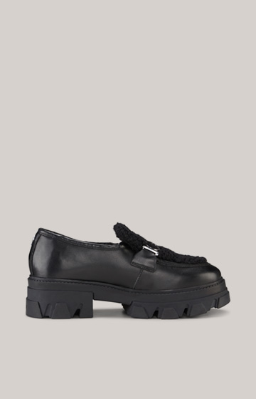 Peluche Camy Slip-on Loafers in Black