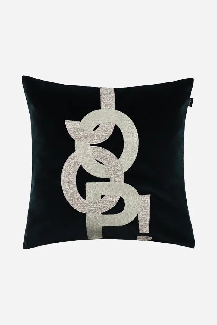 Leads to product detail page "Joop! fabrics studio cushion with fleece filling in black, 50 x 50 cm"