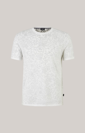 Bawełniana koszulka Pieron w białym kolorze ze wzorem