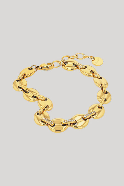 Führt zu Produktdetailseite „Armband mit Preciosa in Gold"