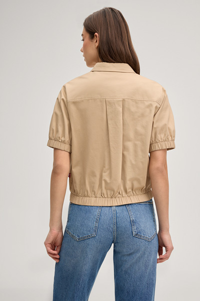 Biddy blouse in beige