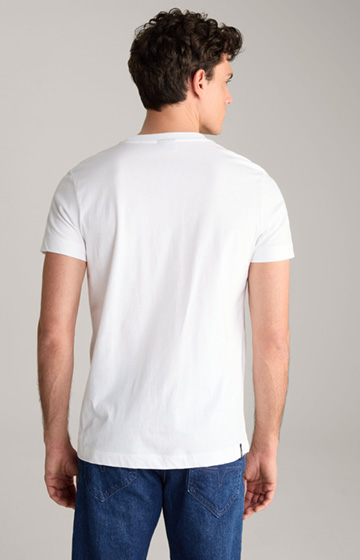 T-shirt bawełniany Dario w kolorze białym