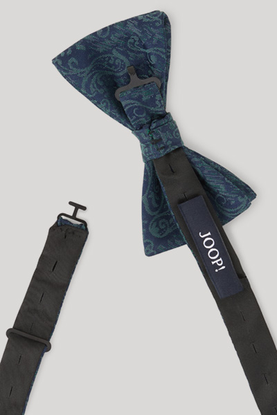 Fliege in Petrol gemustert