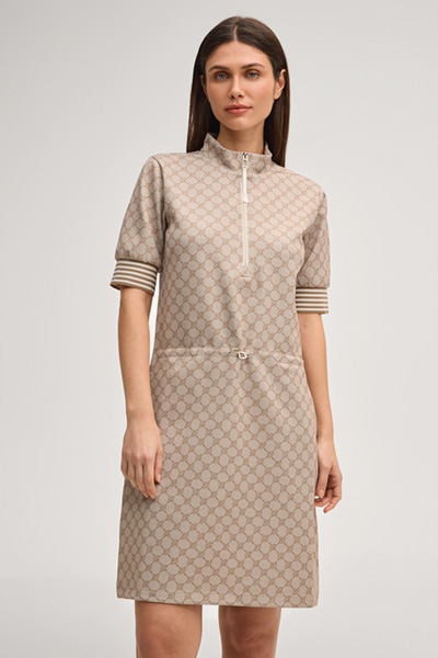Toina sweatshirt dress in beige cornflower