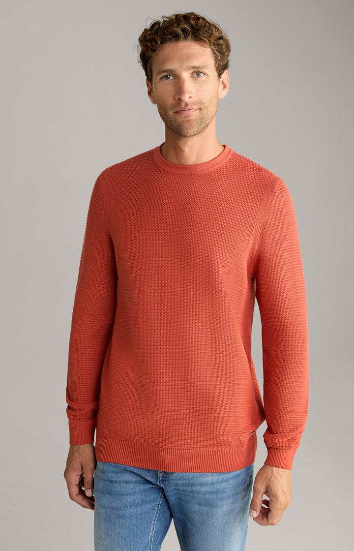 Dzianinowy sweter Conrados w kolorze pomarańczowym