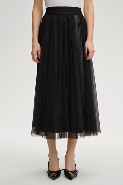 Pailletten-Tüllrock Frida in Schwarz