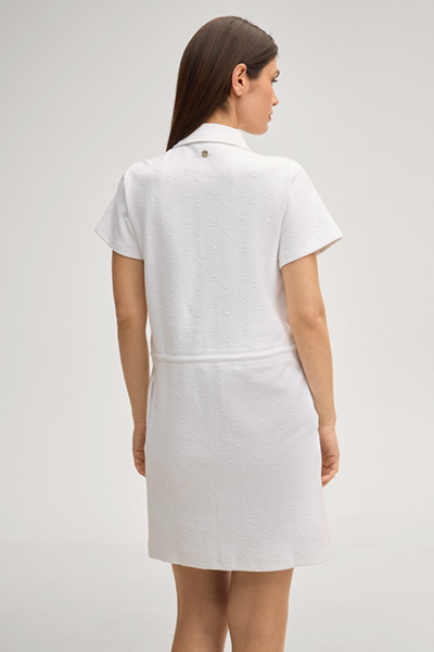 Sweat-Polokleid Torrin in Weiß